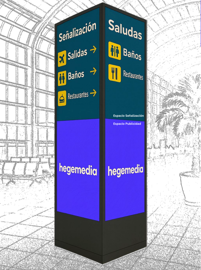 Tótems Digitales 4 caras